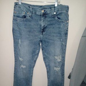 Bnwt men's 36/32 true religion ricky straight jeans